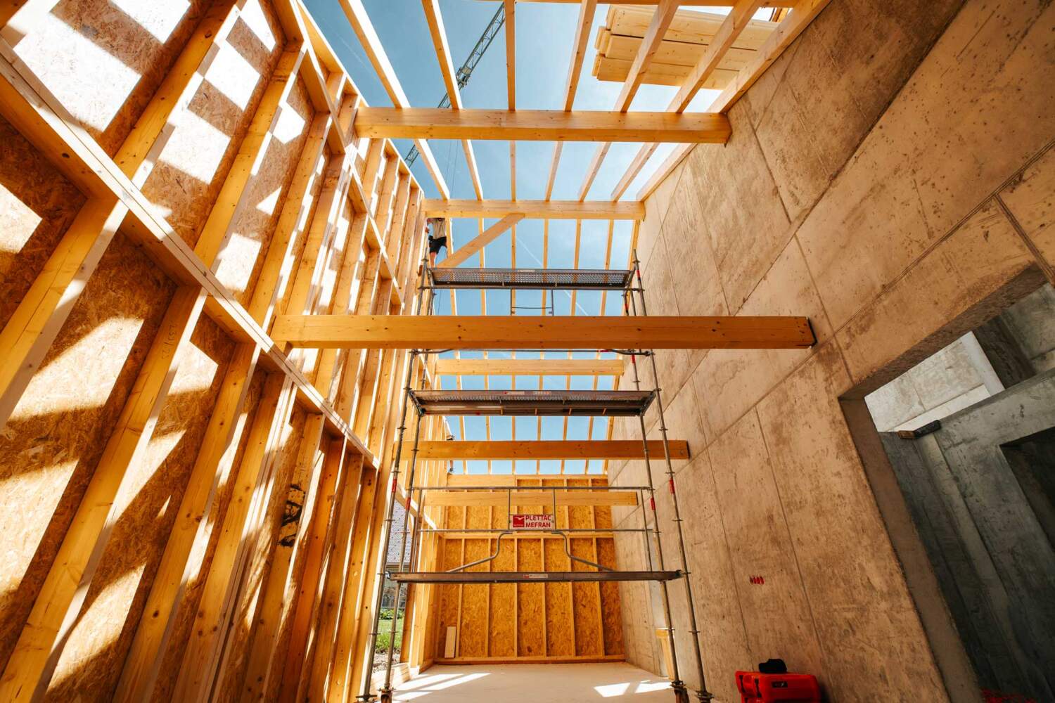Construction écologique d'une ossature bois